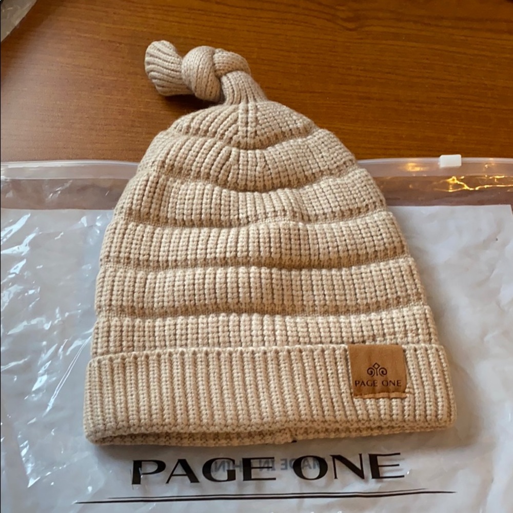 Brand new PAGE ONE KIDS BEANIE  Tan